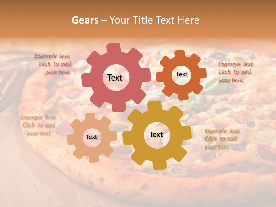 Meat Fattening Lunch PowerPoint Template