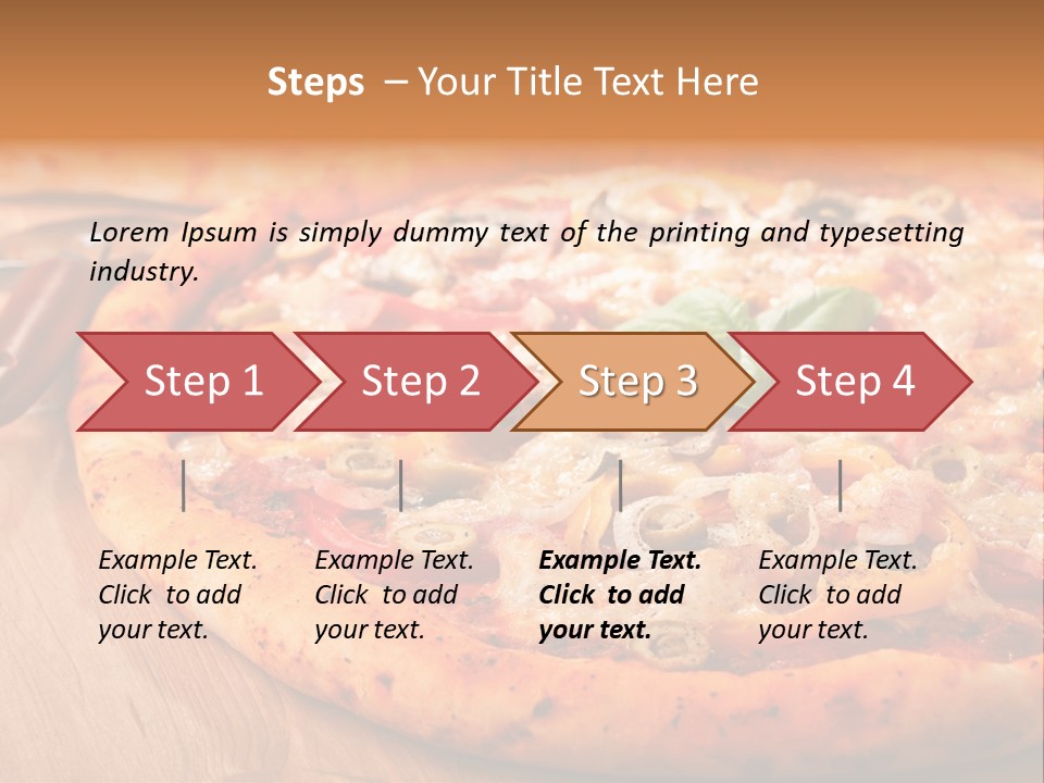Meat Fattening Lunch PowerPoint Template