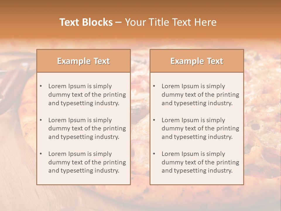 Meat Fattening Lunch PowerPoint Template