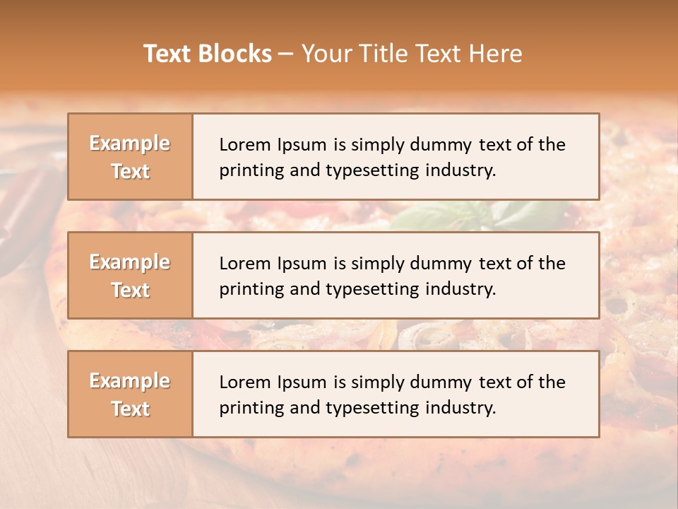 Meat Fattening Lunch PowerPoint Template