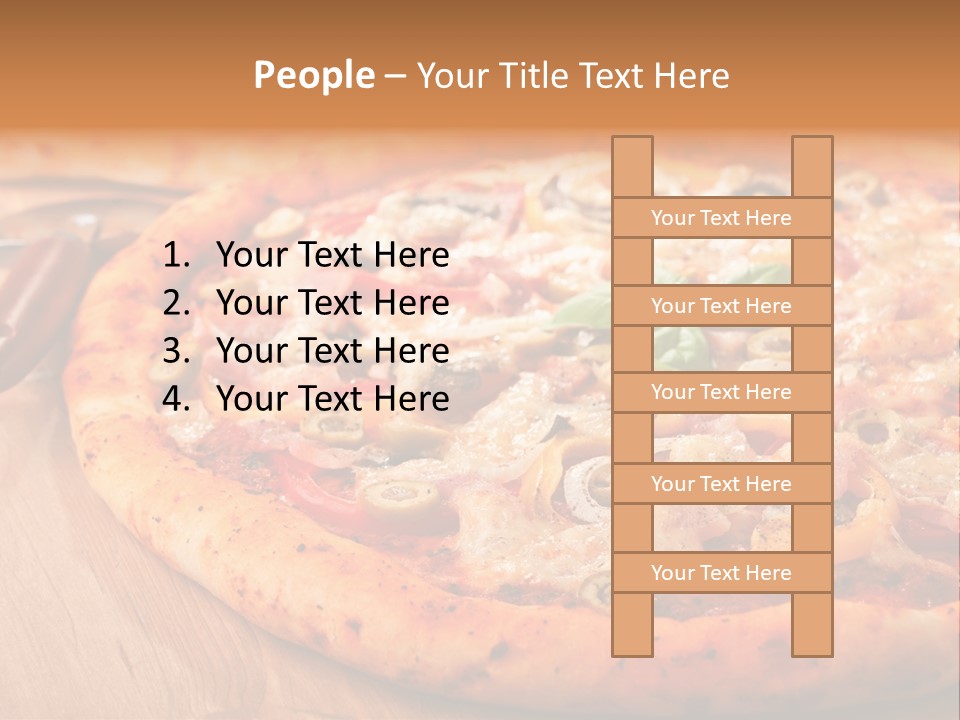 Meat Fattening Lunch PowerPoint Template