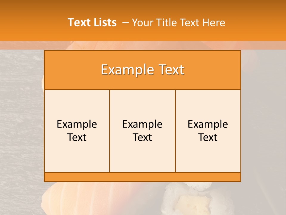 Sushi East Eat PowerPoint Template