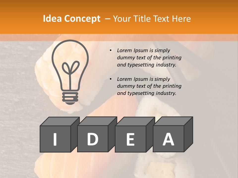 Sushi East Eat PowerPoint Template
