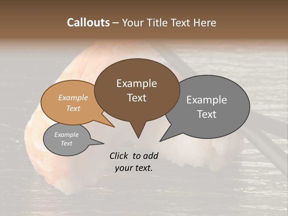 Delicacy Asian Sushi PowerPoint Template