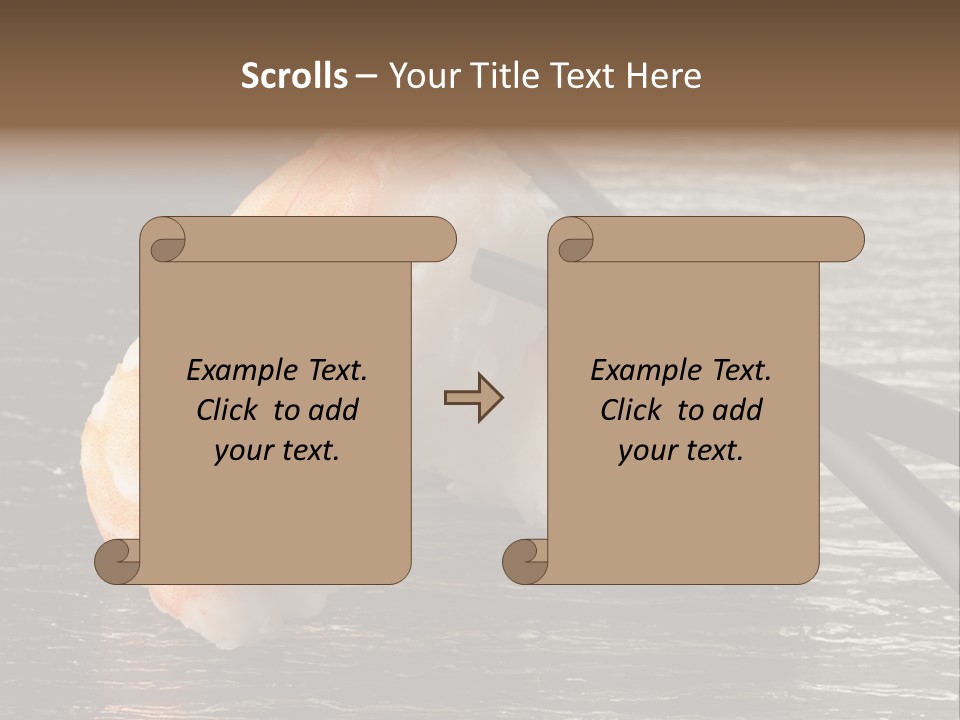 Delicacy Asian Sushi PowerPoint Template