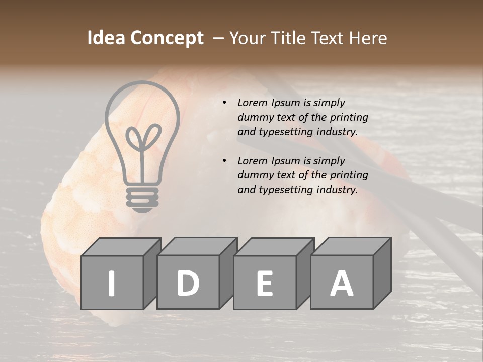 Delicacy Asian Sushi PowerPoint Template