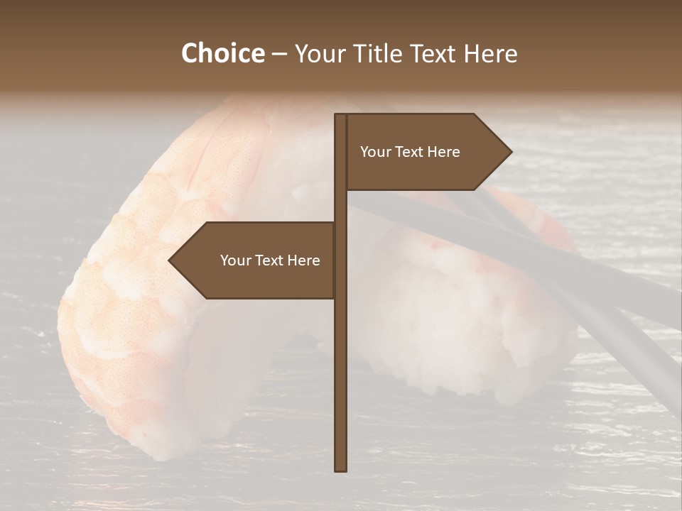Delicacy Asian Sushi PowerPoint Template