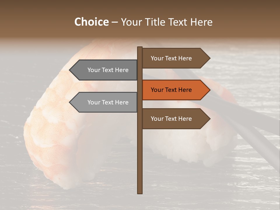 Delicacy Asian Sushi PowerPoint Template