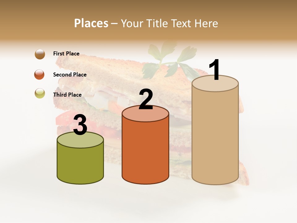 Egg Slices Ham PowerPoint Template