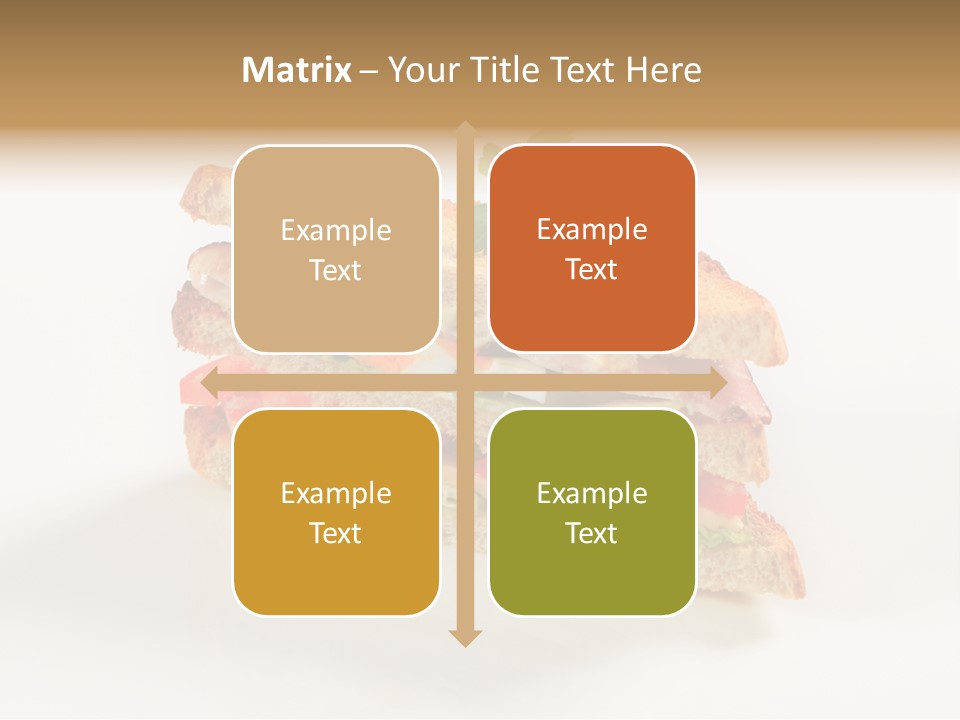 Egg Slices Ham PowerPoint Template