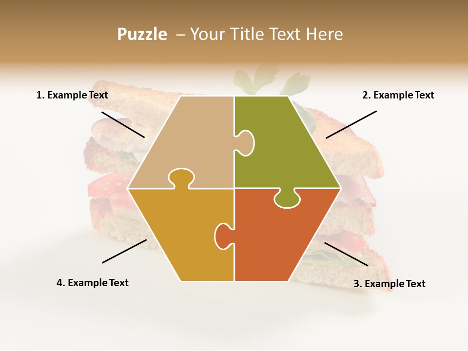 Egg Slices Ham PowerPoint Template