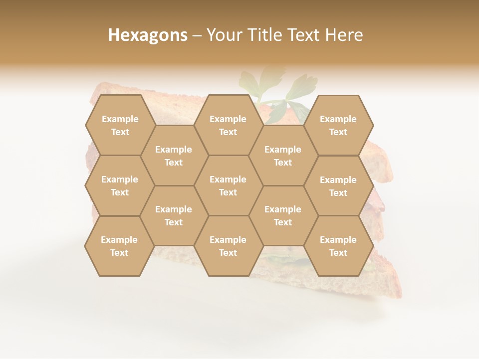 Egg Slices Ham PowerPoint Template