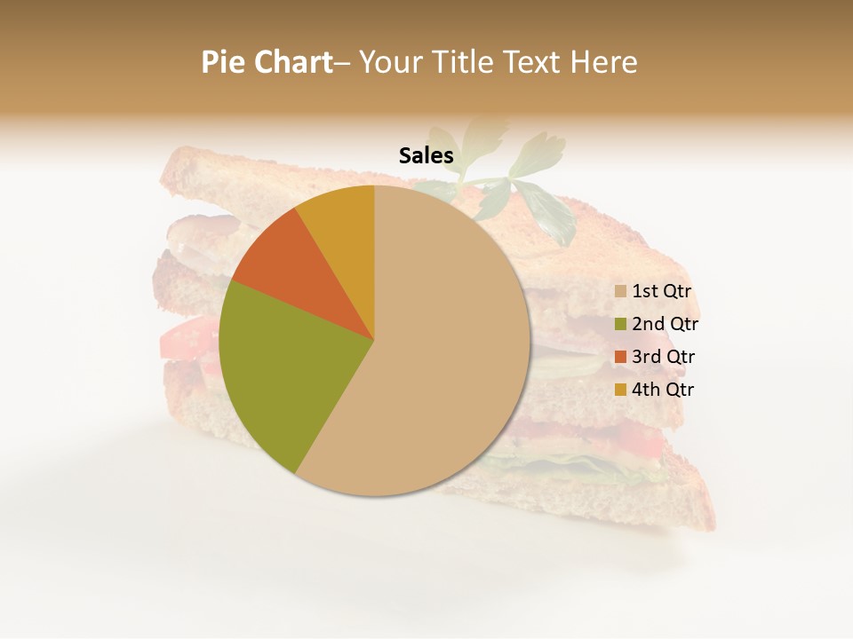Egg Slices Ham PowerPoint Template
