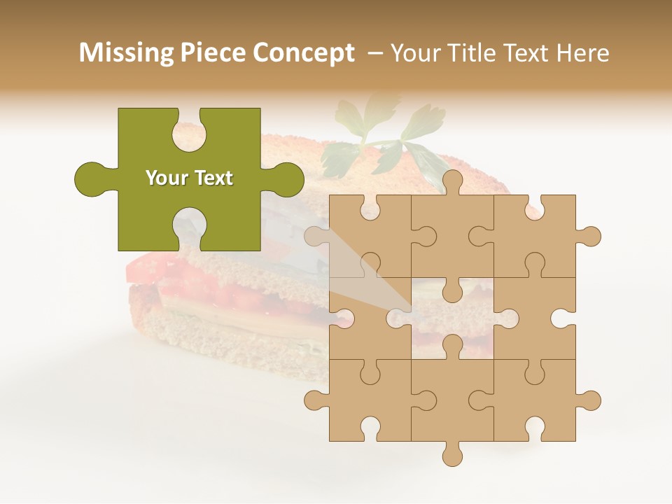 Egg Slices Ham PowerPoint Template