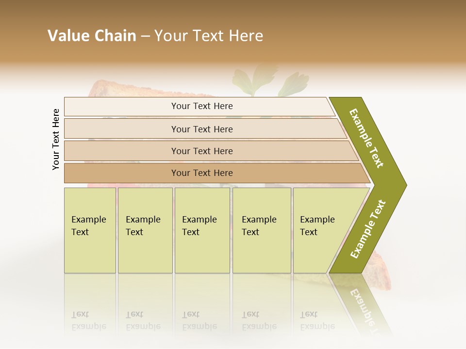 Egg Slices Ham PowerPoint Template