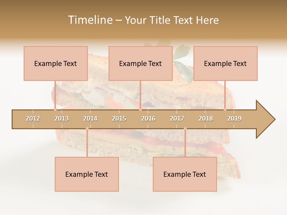 Egg Slices Ham PowerPoint Template