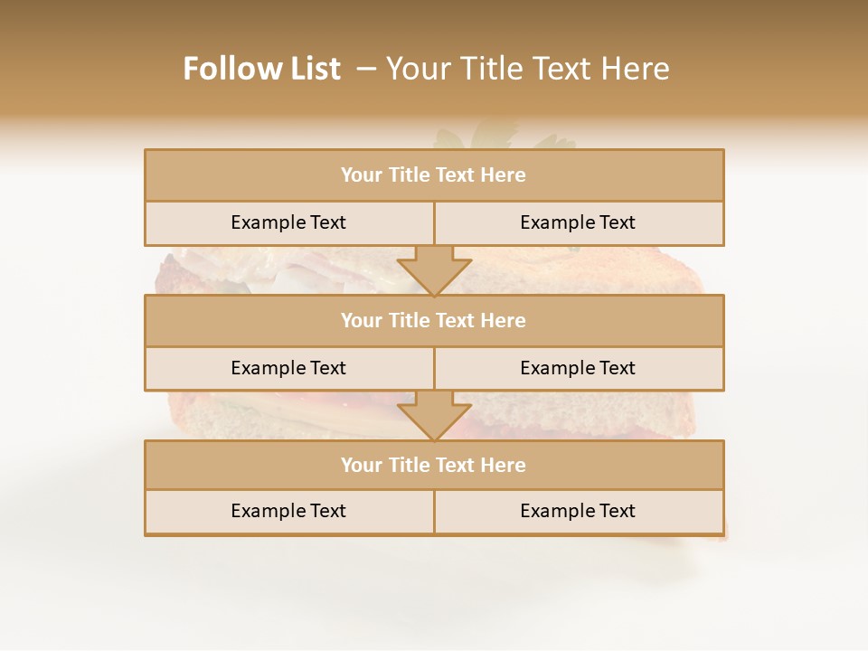 Egg Slices Ham PowerPoint Template