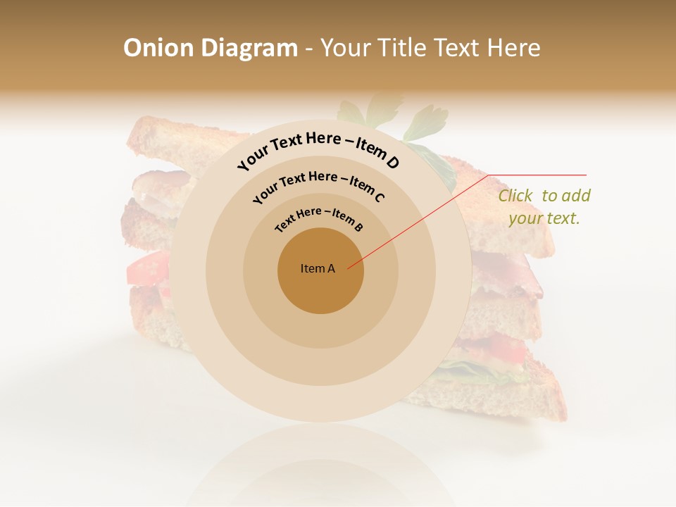 Egg Slices Ham PowerPoint Template
