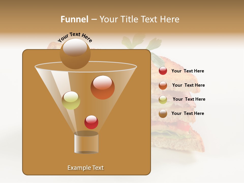 Egg Slices Ham PowerPoint Template