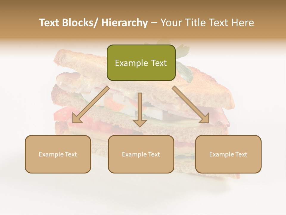 Egg Slices Ham PowerPoint Template