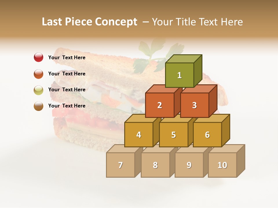 Egg Slices Ham PowerPoint Template
