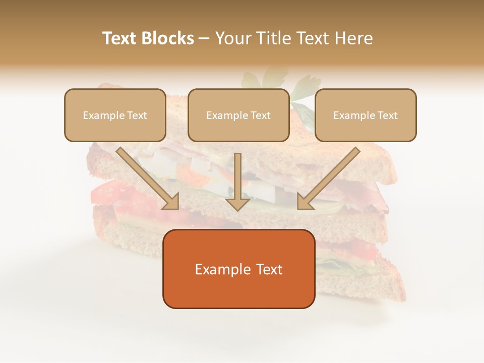 Egg Slices Ham PowerPoint Template