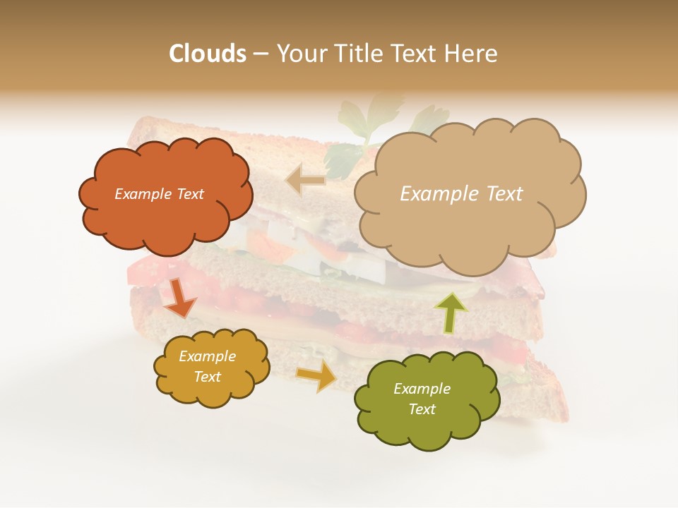 Egg Slices Ham PowerPoint Template
