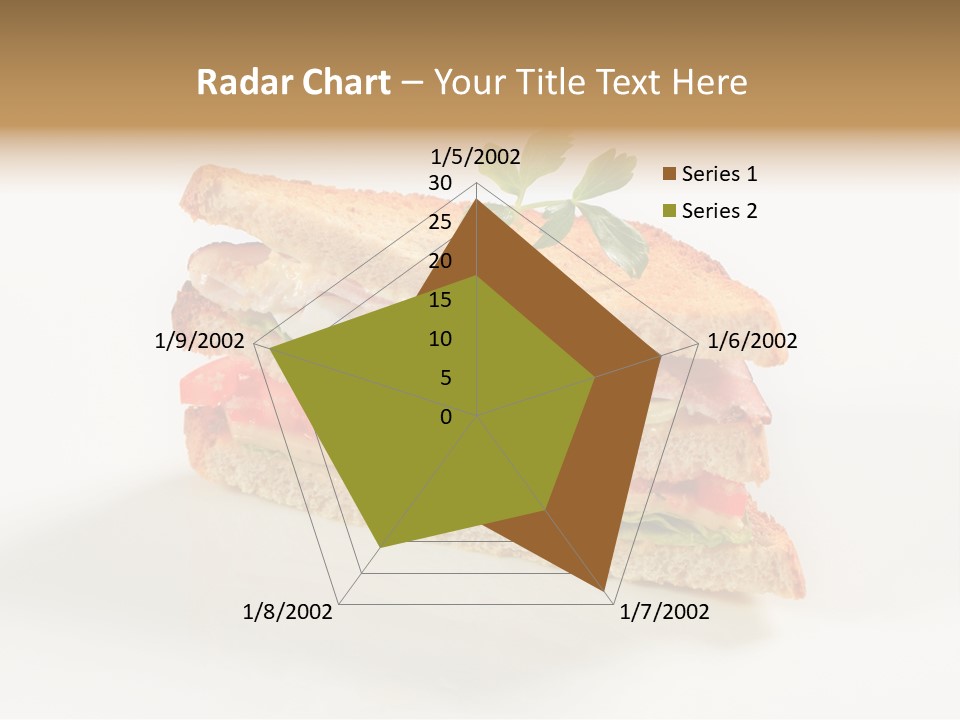 Egg Slices Ham PowerPoint Template