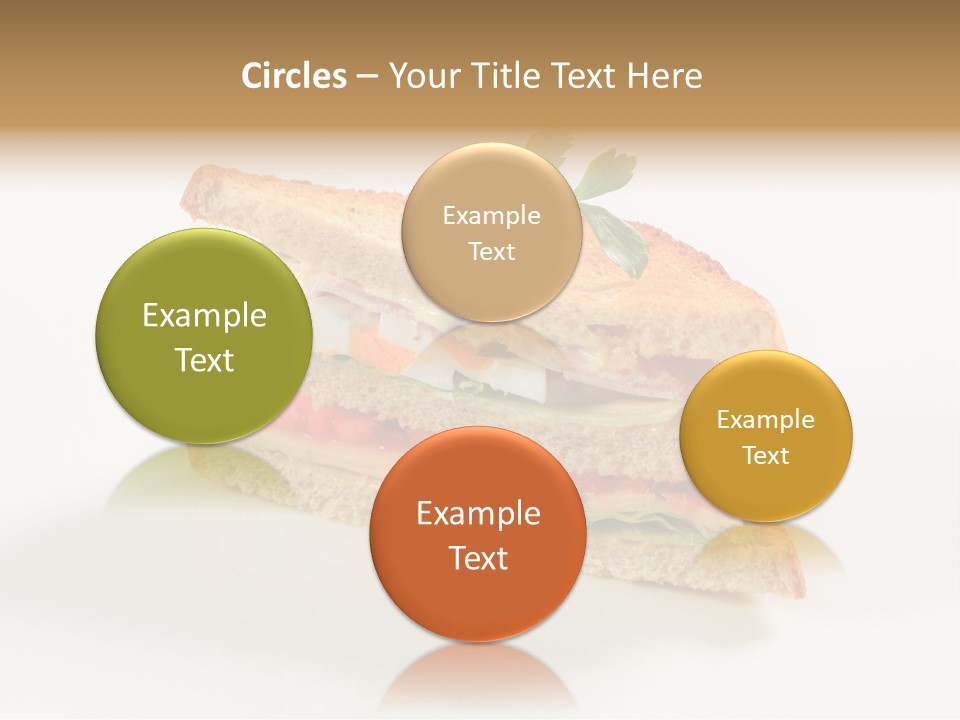 Egg Slices Ham PowerPoint Template