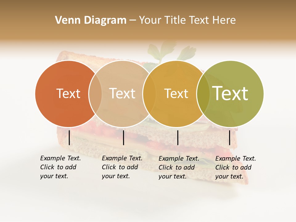 Egg Slices Ham PowerPoint Template