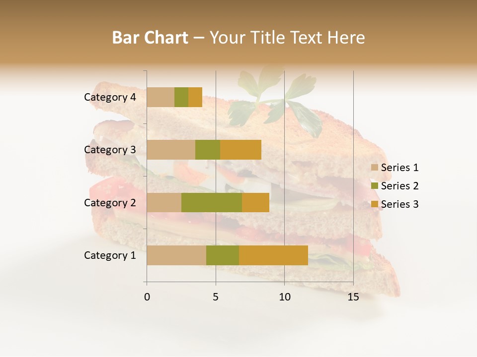 Egg Slices Ham PowerPoint Template