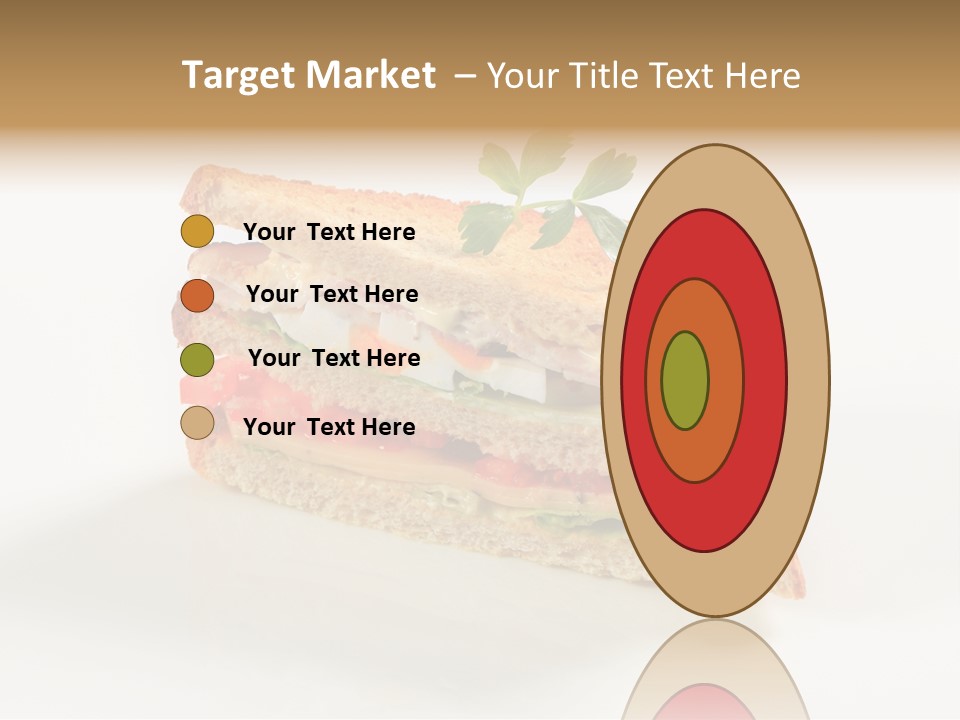 Egg Slices Ham PowerPoint Template