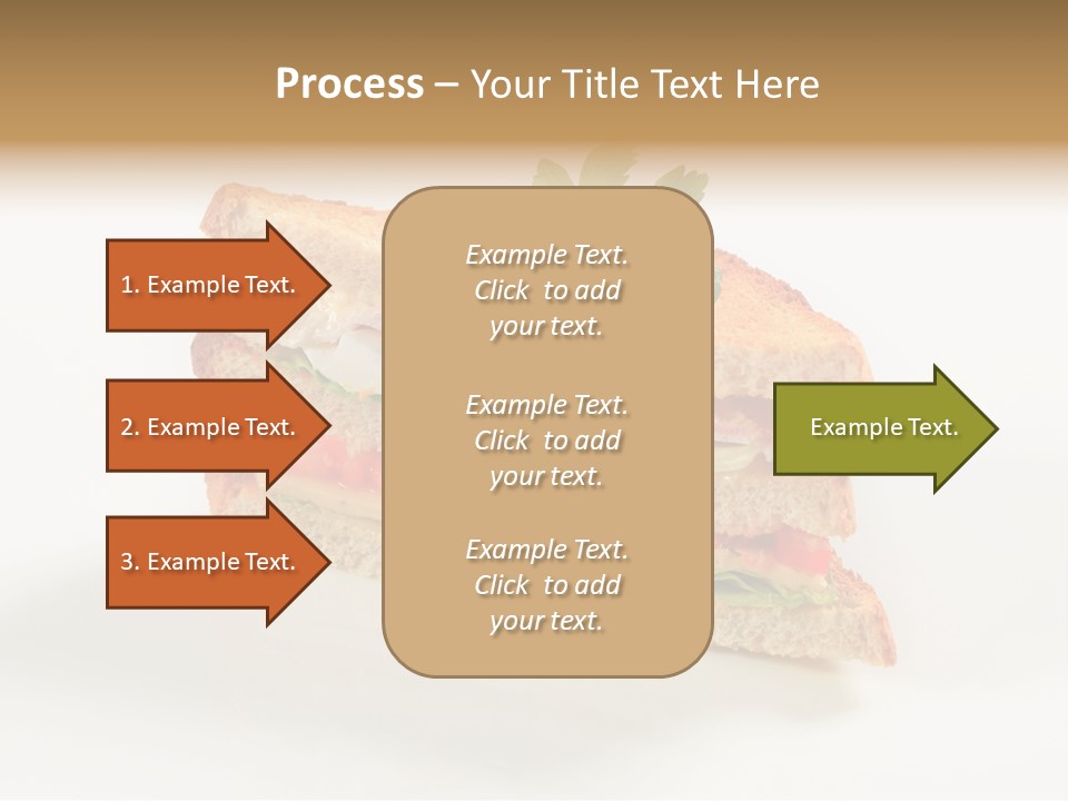 Egg Slices Ham PowerPoint Template