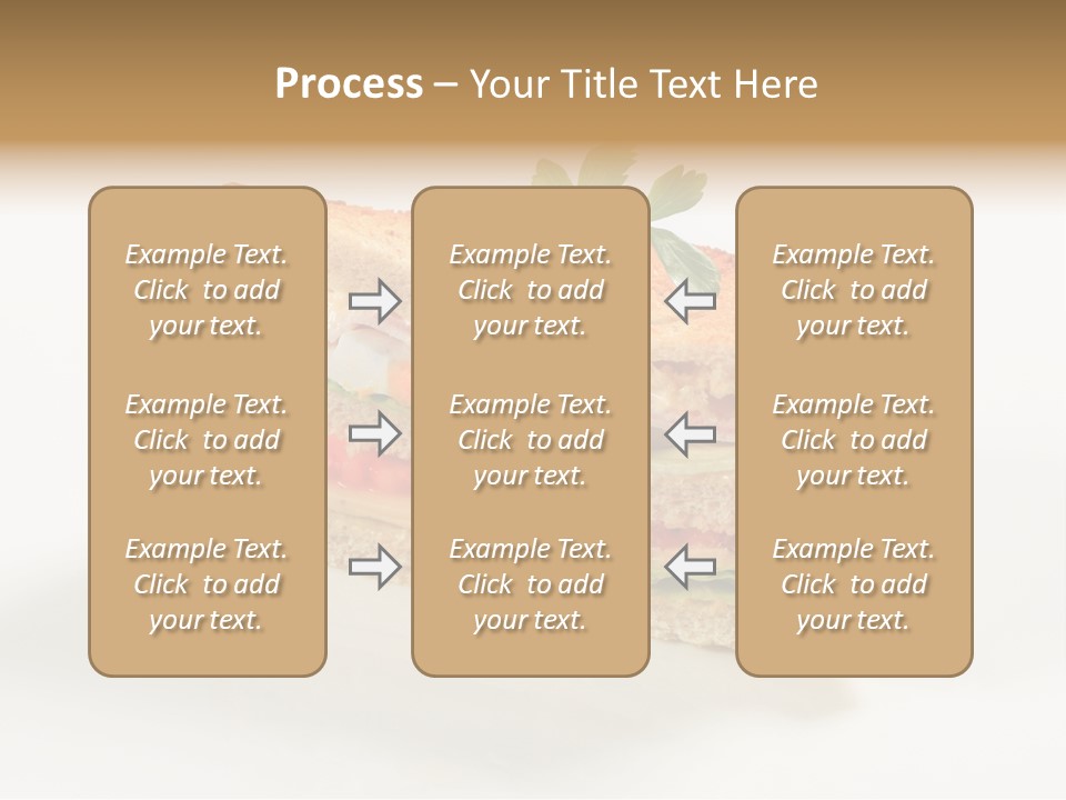 Egg Slices Ham PowerPoint Template