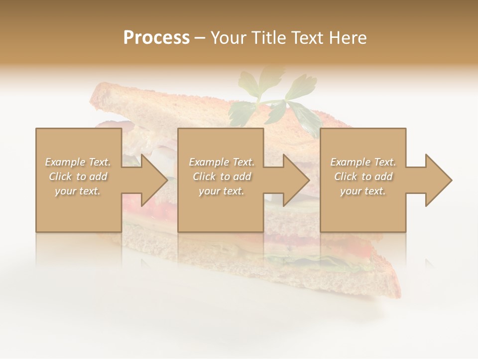 Egg Slices Ham PowerPoint Template