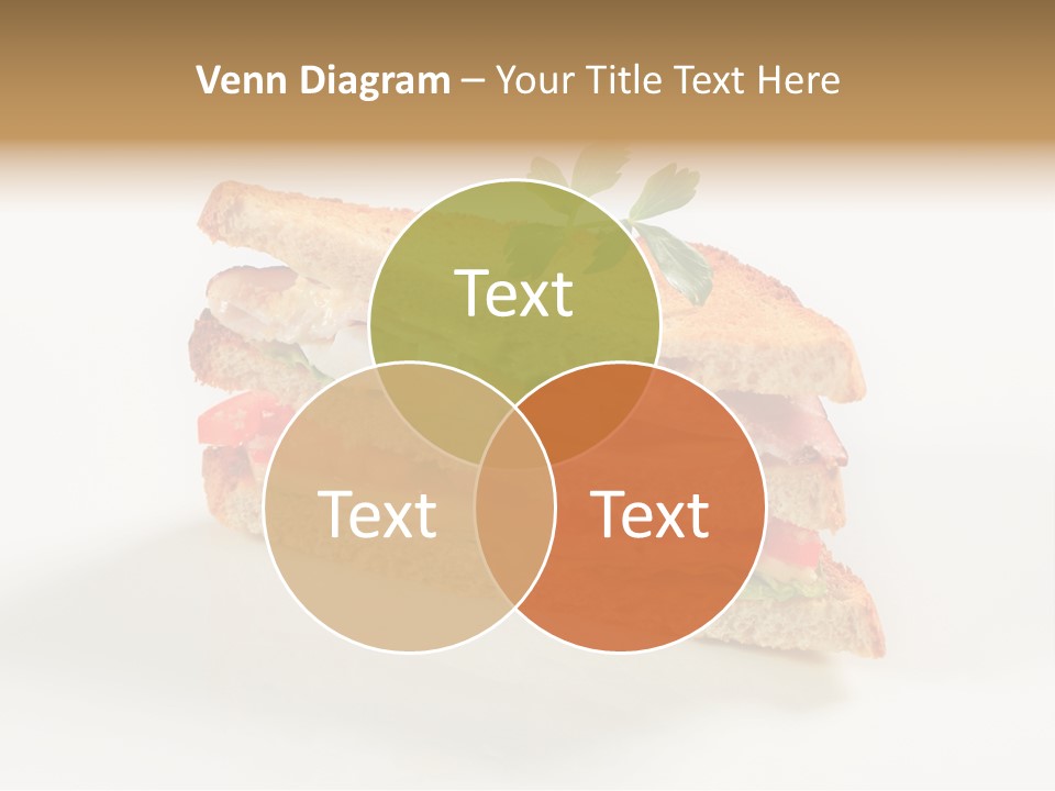 Egg Slices Ham PowerPoint Template