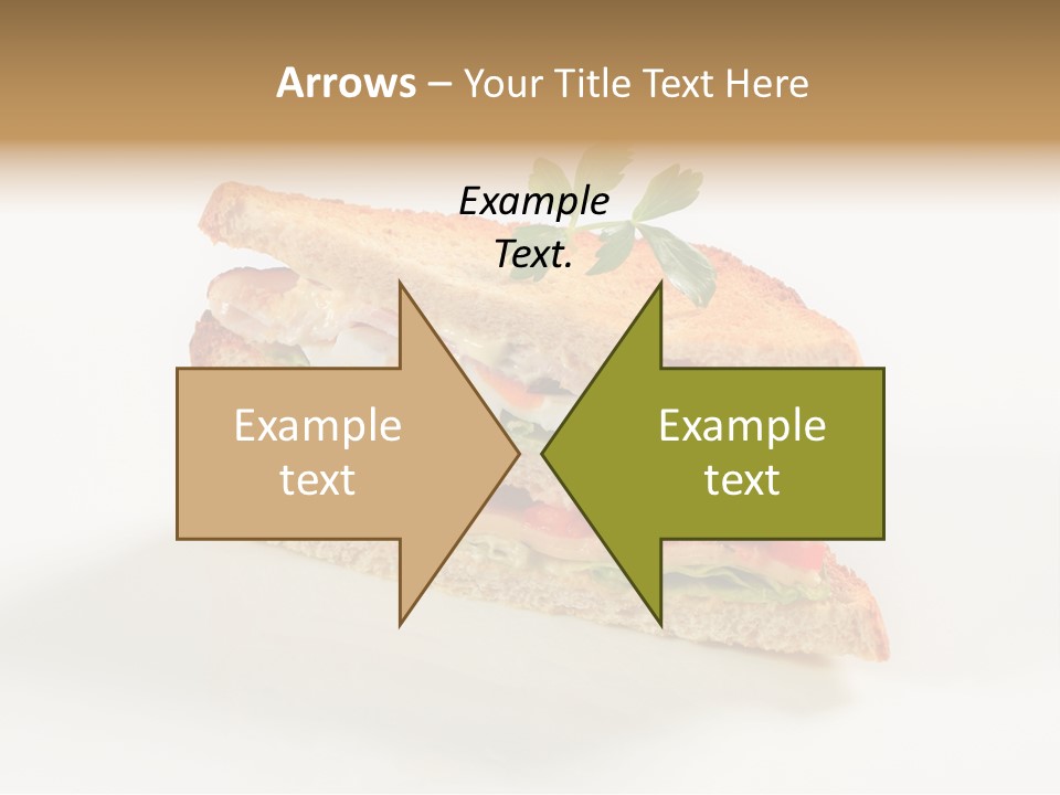 Egg Slices Ham PowerPoint Template