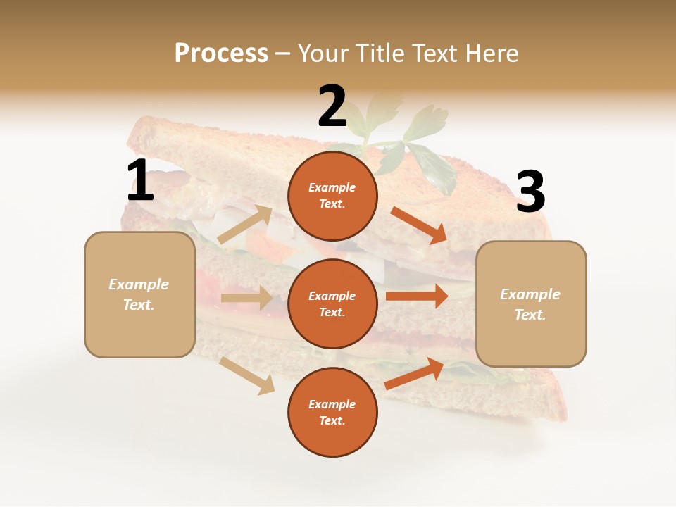 Egg Slices Ham PowerPoint Template