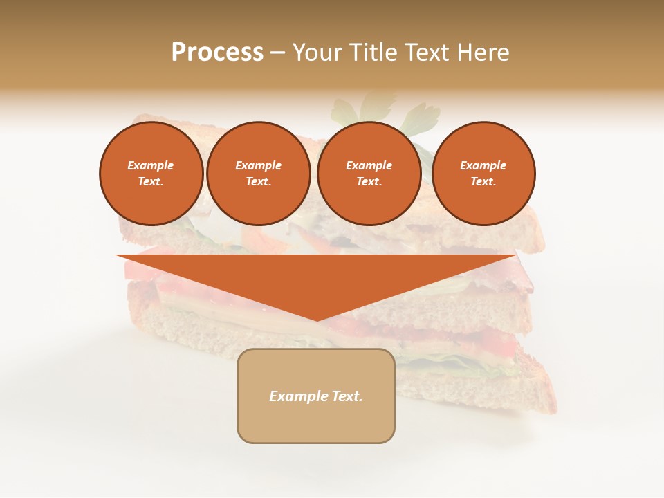 Egg Slices Ham PowerPoint Template