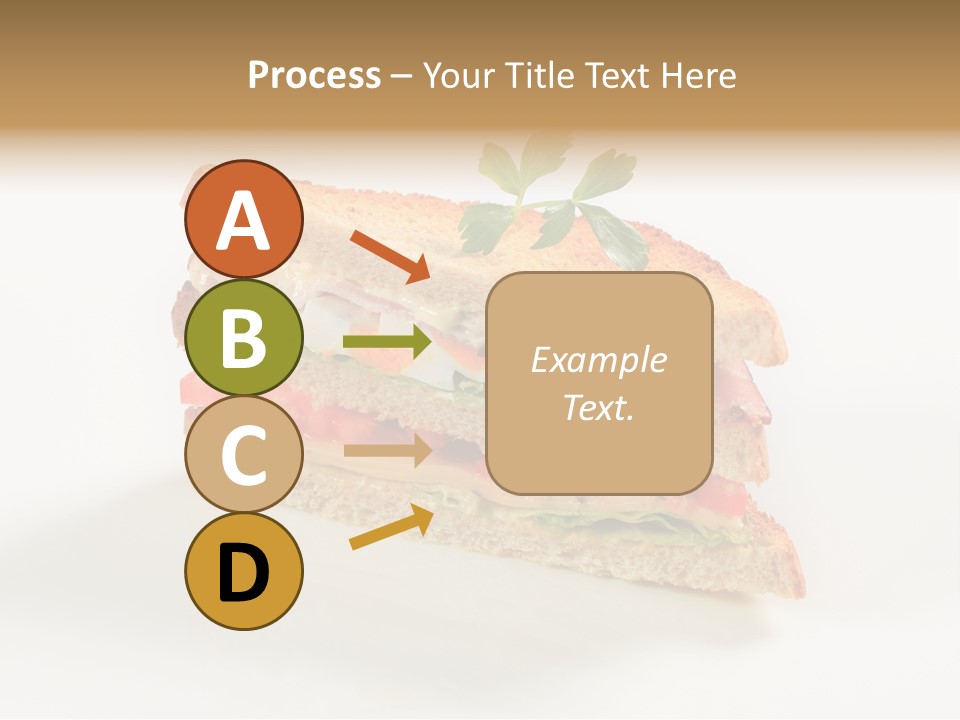 Egg Slices Ham PowerPoint Template