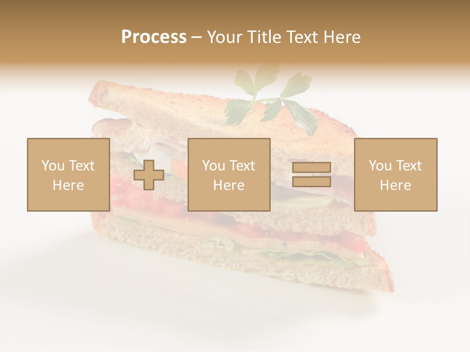 Egg Slices Ham PowerPoint Template