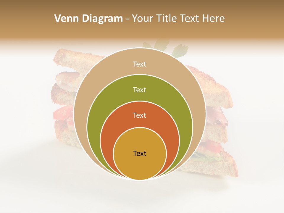 Egg Slices Ham PowerPoint Template