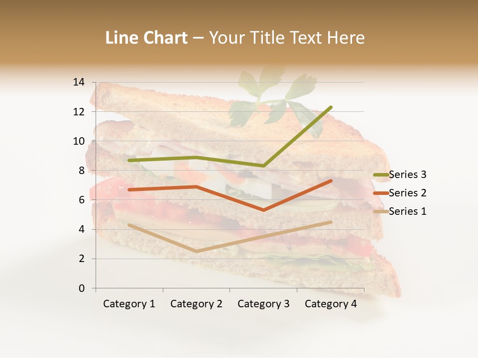 Egg Slices Ham PowerPoint Template