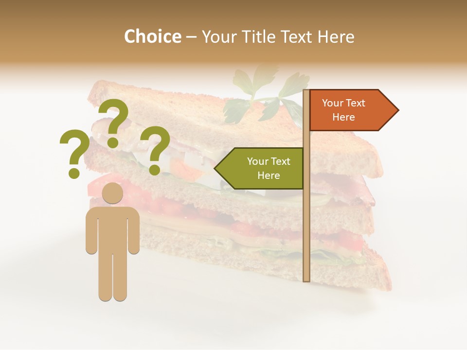 Egg Slices Ham PowerPoint Template