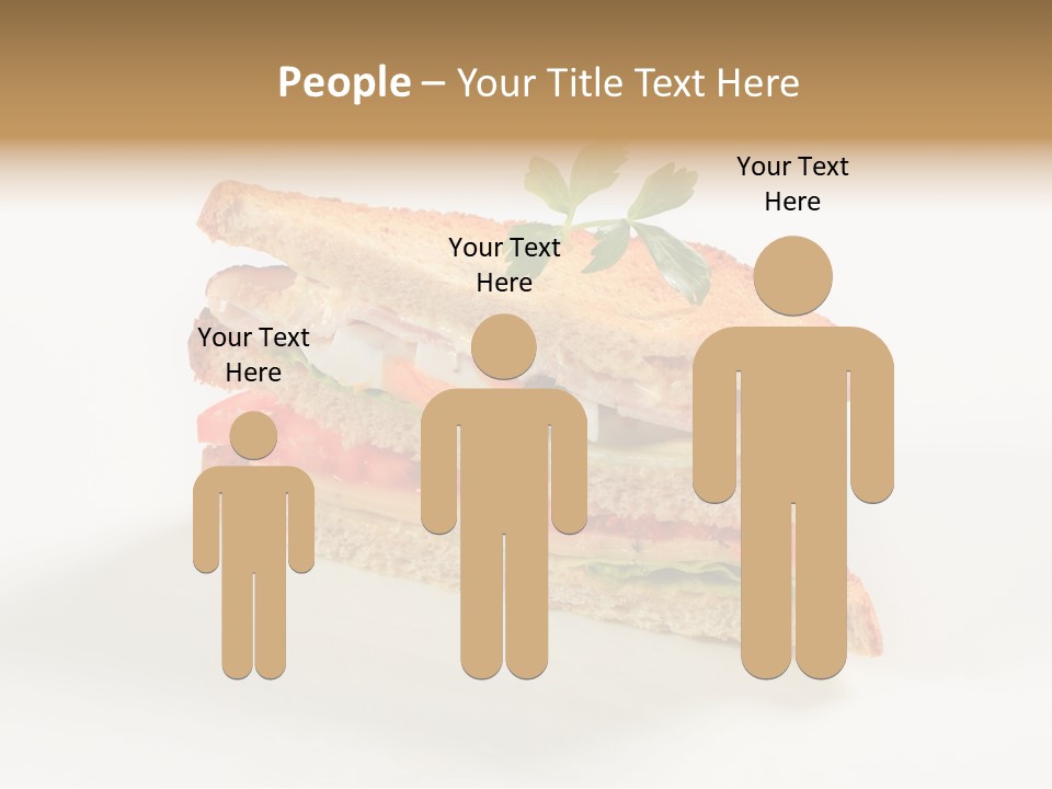 Egg Slices Ham PowerPoint Template