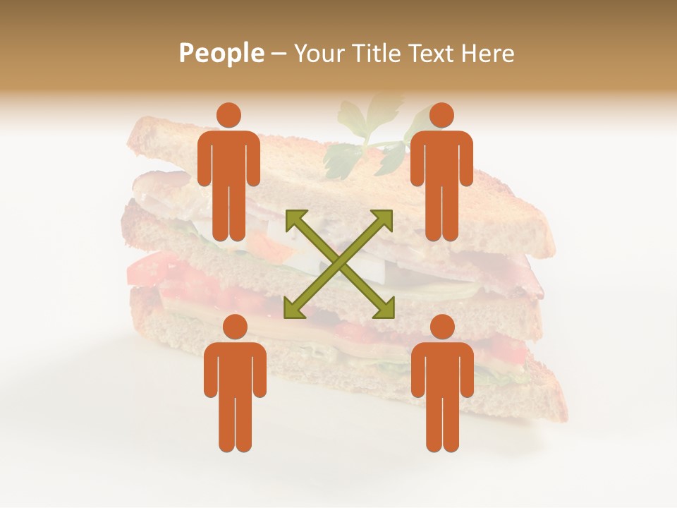 Egg Slices Ham PowerPoint Template