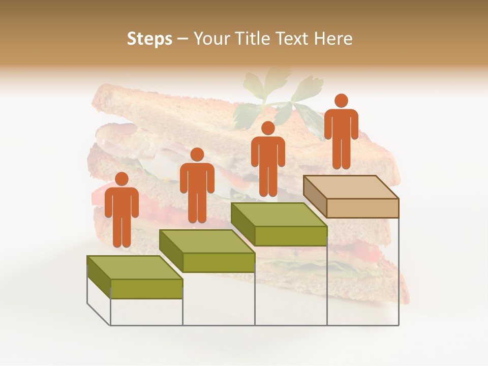Egg Slices Ham PowerPoint Template