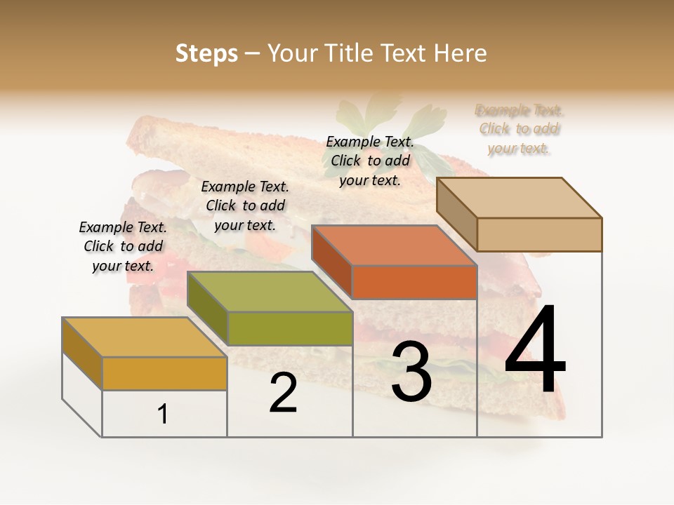 Egg Slices Ham PowerPoint Template