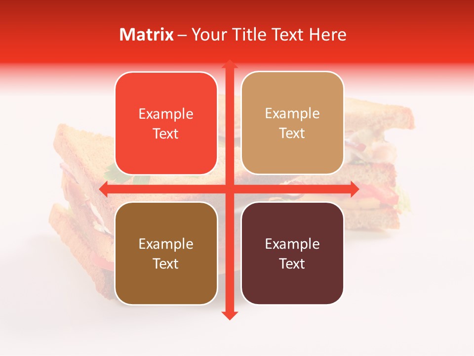 White Bread Sandwiches Crisps PowerPoint Template