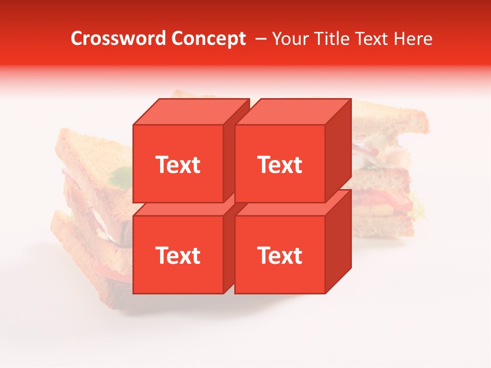 White Bread Sandwiches Crisps PowerPoint Template